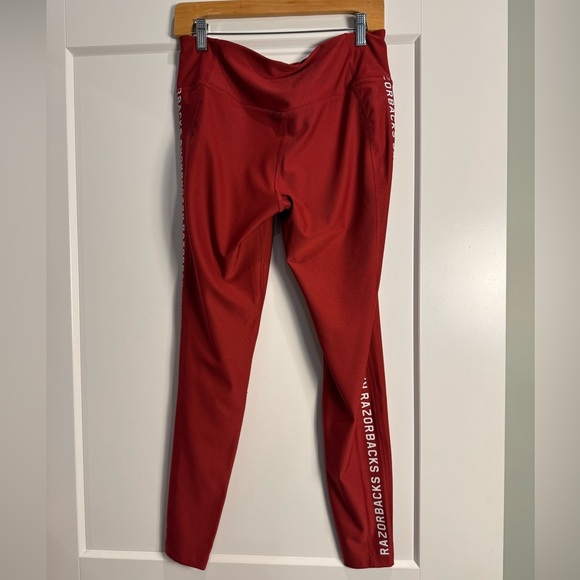 Arkansas Razorbacks Pullover Womens Medium Maroon Nike Slim Fit Dri Fit set - Picture 9 of 9